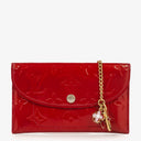 Louis Vuitton Pomme D'amour Monogram Vernis Envelope Flat Pouch