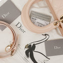 Christian Dior Medium Lady Dior Powder Pink Cannage Quilted Leather Bag