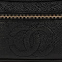 Chanel Black Caviar Leather Vanity Case