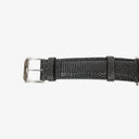 Bvlgari Bulgari Stainless Steel Black Calfskin 35mm Solotempo Quartz Watch
