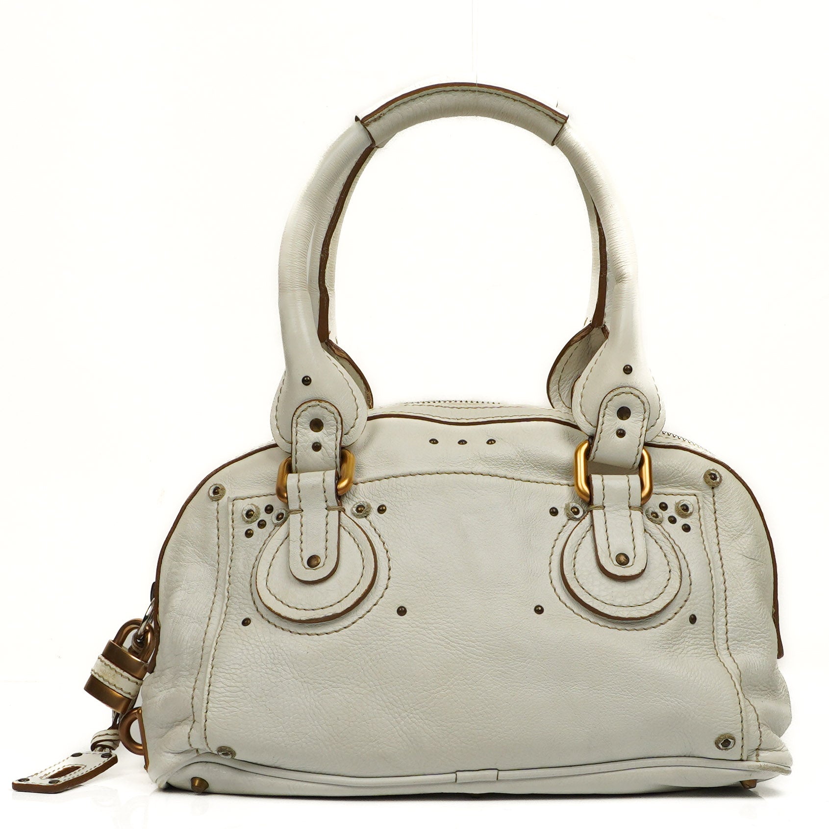 Chloe Paddington Satchel Bag White
