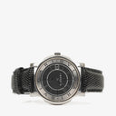 Bvlgari Bulgari Stainless Steel Black Calfskin 35mm Solotempo Quartz Watch