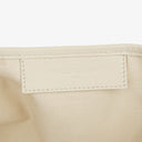 Balenciaga Yellow/White Navy Cabas Calfskin Logo Print Handbag