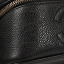 Chanel Black Caviar Leather Vanity Case