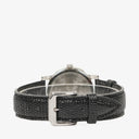 Bvlgari Bulgari Stainless Steel Black Calfskin 35mm Solotempo Quartz Watch