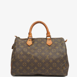Louis Vuitton Speedy 30 Monogram Canvas Handbag