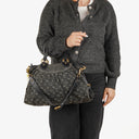 Louis Vuitton Neo Cabby MM Monogram Black Denim Bag