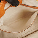 Gucci Web Striped Brown Lerahter Hobo Bag