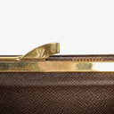 Louis Vuitton Port Feuille Vienoise Damier Ebene Canvas French Purse Wallet