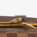 Louis Vuitton Port Feuille Vienoise Damier Ebene Canvas French Purse Wallet