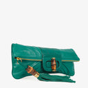 Gucci Lucy Bamboo Calfskin Folded Clutch