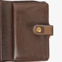 Louis Vuitton Port Feuille Vienoise Damier Ebene Canvas French Purse Wallet