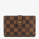 Louis Vuitton Port Feuille Vienoise Damier Ebene Canvas French Purse Wallet