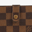 Louis Vuitton Port Feuille Vienoise Damier Ebene Canvas French Purse Wallet