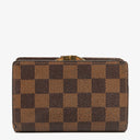 Louis Vuitton Port Feuille Vienoise Damier Ebene Canvas French Purse Wallet