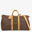 Louis Vuitton Keepall 55 Bandoulière Monogram Canvas Travel Bag