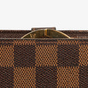 Louis Vuitton Port Feuille Vienoise Damier Ebene Canvas French Purse Wallet