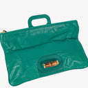 Gucci Lucy Bamboo Calfskin Folded Clutch