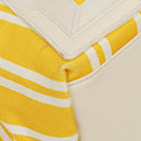 Balenciaga Yellow/White Navy Cabas Calfskin Logo Print Handbag