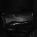 Chanel Black Leather CC Drawstring Shoulder Bag