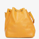 Louis Vuitton Petit Noe Yellow EPI Leather Shoulder Bag