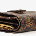 Louis Vuitton Port Feuille Vienoise Damier Ebene Canvas French Purse Wallet