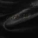 Chanel Black Leather CC Drawstring Shoulder Bag