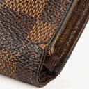 Louis Vuitton Port Feuille Vienoise Damier Ebene Canvas French Purse Wallet