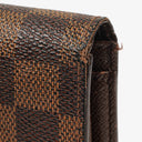 Louis Vuitton Port Feuille Vienoise Damier Ebene Canvas French Purse Wallet