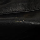 Chanel Black Leather CC Drawstring Shoulder Bag