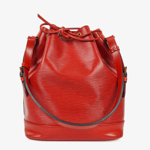 Louis Vuitton Noe Grande Red EPI Leather Shoulder Bag