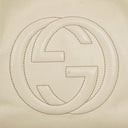 Sac fourre-tout en cuir neutre Gucci Soho