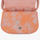 Diesel 1DR Orange With Pink Metallic-Finish Handbag