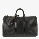 Louis Vuitton Keepall 45 Black EPI Leather Travel Bag