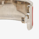 Hermes Red Wide Bangle Clic Clac H Bracelet