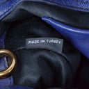 Miu Miu Matelasse Blue Leather Shoulder Bag