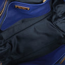 Miu Miu Matelasse Blue Leather Shoulder Bag