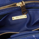Miu Miu Matelasse Blue Leather Shoulder Bag
