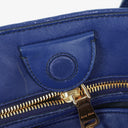 Miu Miu Matelasse Blue Leather Shoulder Bag
