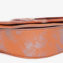 Diesel 1DR Orange With Pink Metallic-Finish Handbag
