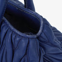 Miu Miu Matelasse Blue Leather Shoulder Bag