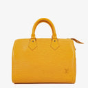 Louis Vuitton Speedy 25 Yellow EPI Leather Handbag