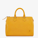 Louis Vuitton Speedy 25 Yellow EPI Leather Handbag