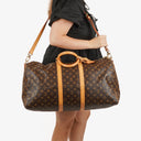 Louis Vuitton Keepall 55 Bandoulière Monogram Canvas Travel Bag