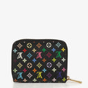Louis Vuitton Black Takashi Murakami Zippy Coin Purse