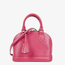 Borsa a Mano Louis Vuitton Alma BB in Pelle EPI Pivoine