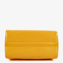 Louis Vuitton Speedy 25 Yellow EPI Leather Handbag