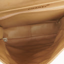 Chanel Vintage Double Sided Flap Bag Beige Quilted Lambskin 24K Gold-Plated Hardware