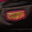 Miu Miu Matelasse Pink Leather Tote Bag