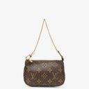 Louis Vuitton Mini Pochette Accessoires Monogram Canvas Clutch Handbag